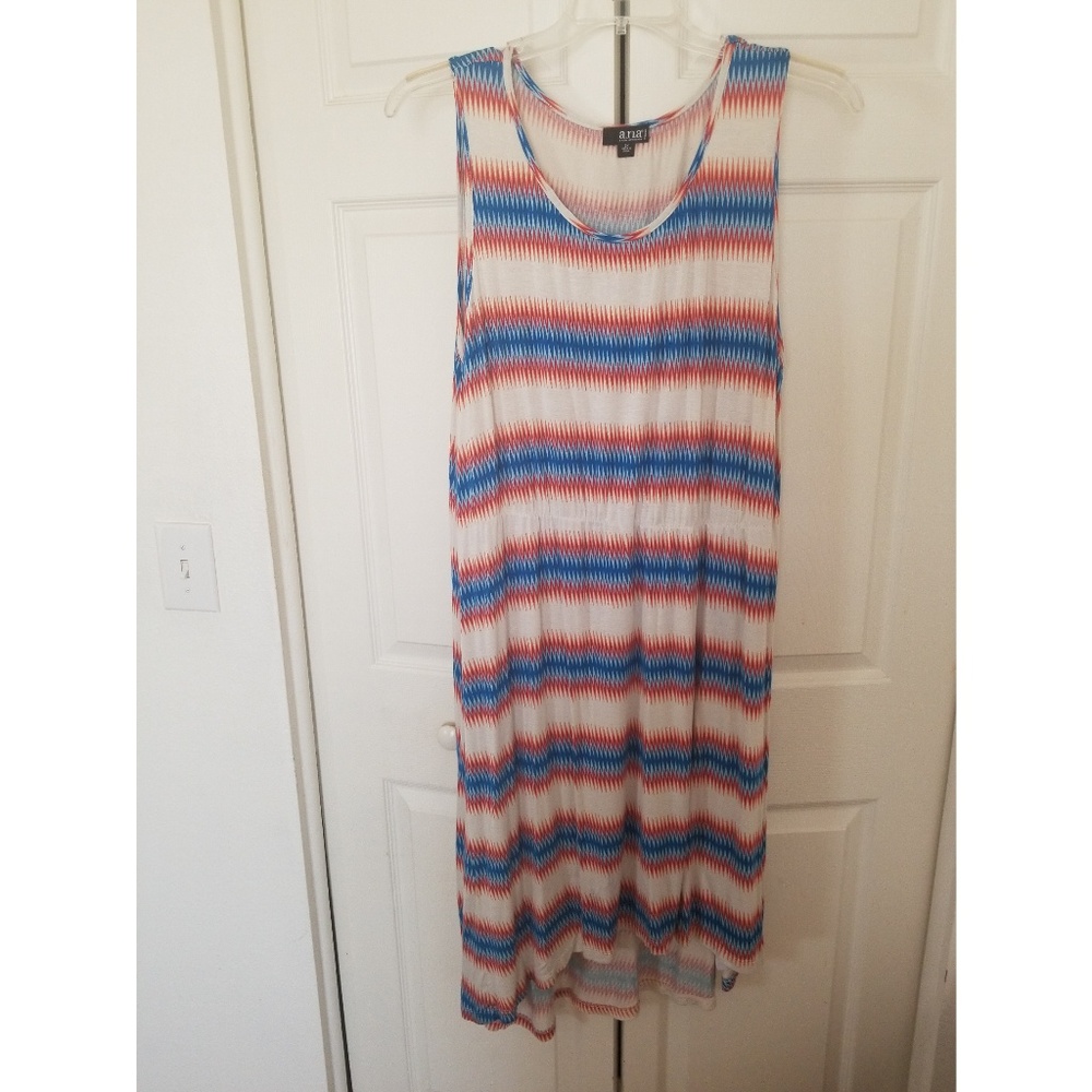 a.n.a high low multi print summer dress 2x